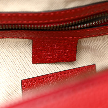 Gucci GG Supreme Monogram Web Bosco Patch Dome Backpack Beige Malva Hibiscus Red 6 of 9