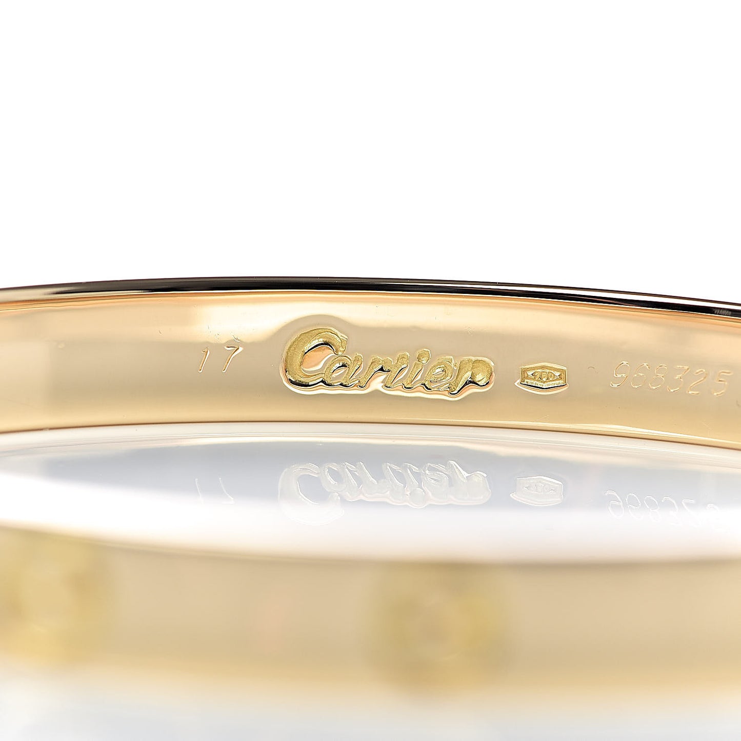 18K Yellow Gold LOVE Bracelet 17