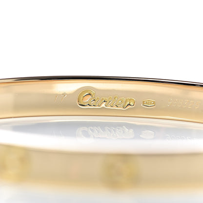 Cartier 18K Yellow Gold LOVE Bracelet 17 5 of 5