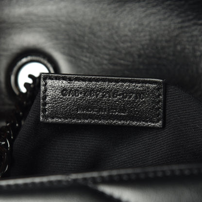 Saint Laurent Calfskin Y Quilted Monogram Medium Loulou Chain Satchel Black 9 of 10