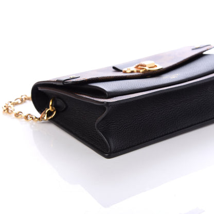 Louis Vuitton Damier Ebene Vavin Chain Wallet Black 8 of 11