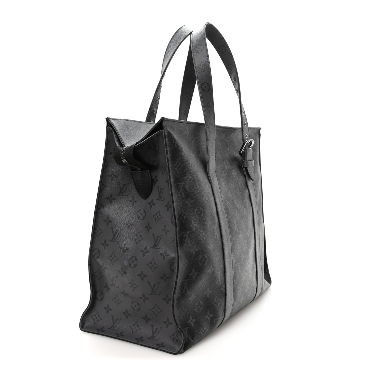 Louis Vuitton Monogram Eclipse Cabas Zippe GM Black 3 of 10