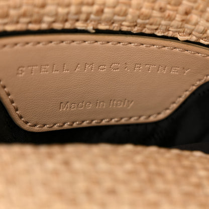 Stella McCartney Woven Raffia Mini Falabella Fold Over Natural 6 of 11