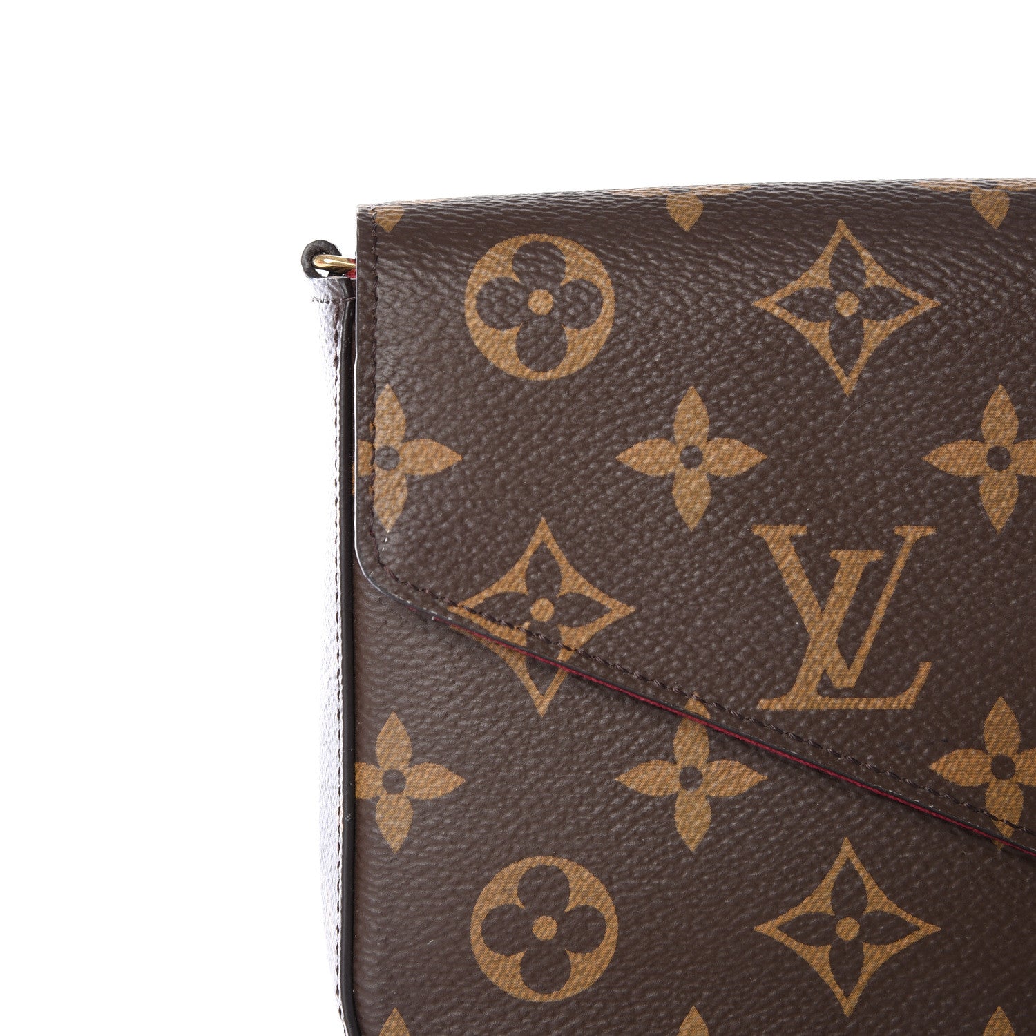 Louis Vuitton Monogram Pochette Felicie Chain Wallet Fuchsia 11 of 12