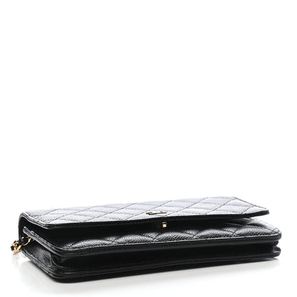 Chanel Caviar Quilted Wallet On Chain WOC Black 4 of 11