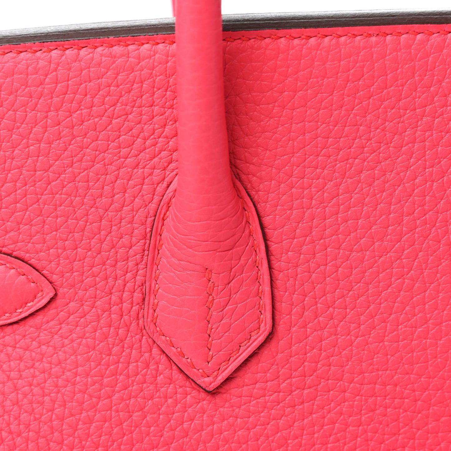 Taurillon Clemence Birkin 30 Rose Extreme