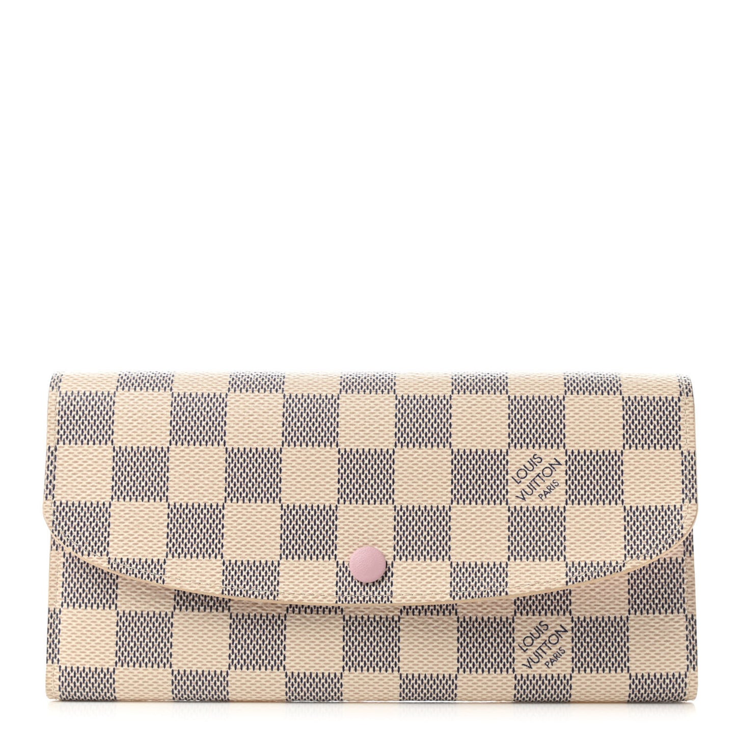 Damier Azur Emilie Wallet Rose Ballerine