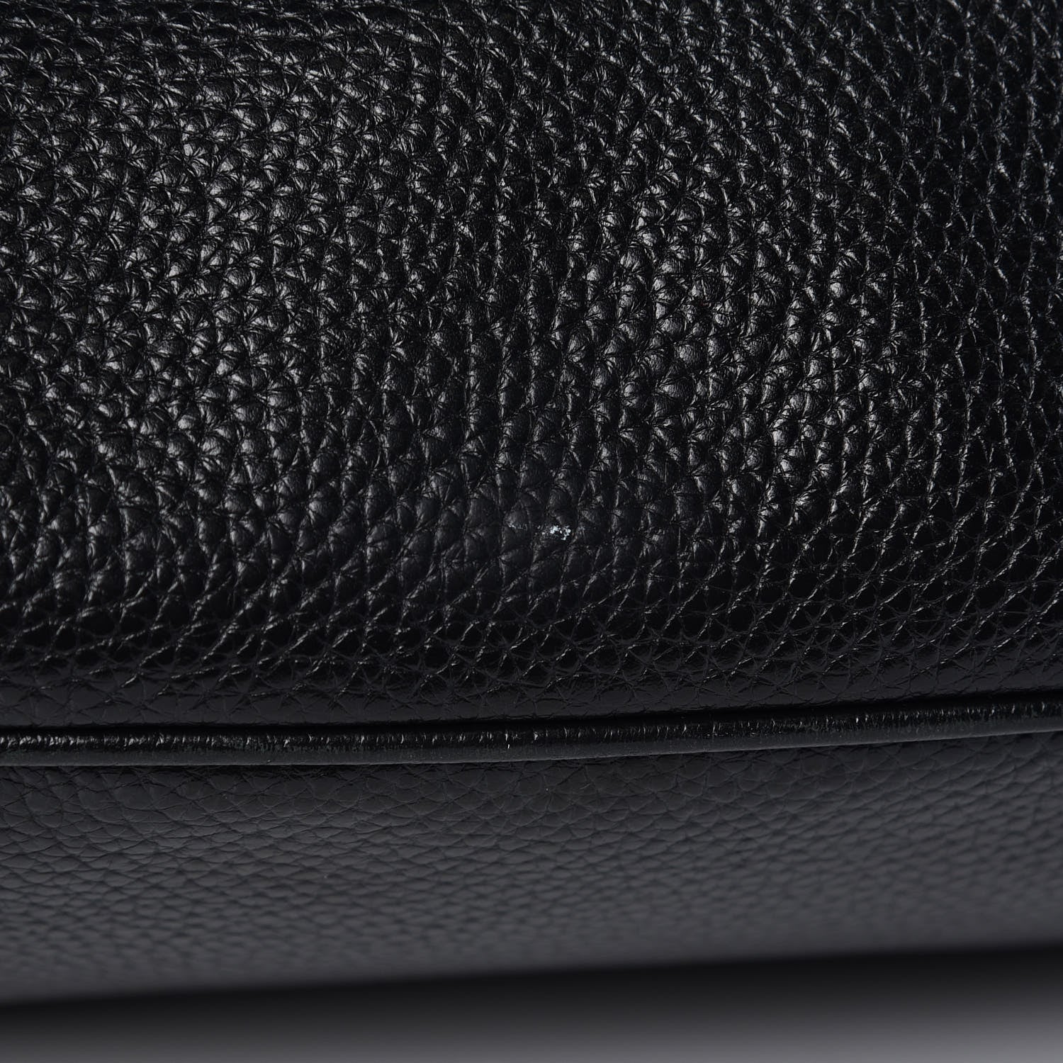 Prada Vitello Daino Stripe Shoulder Bag Black 13 of 15