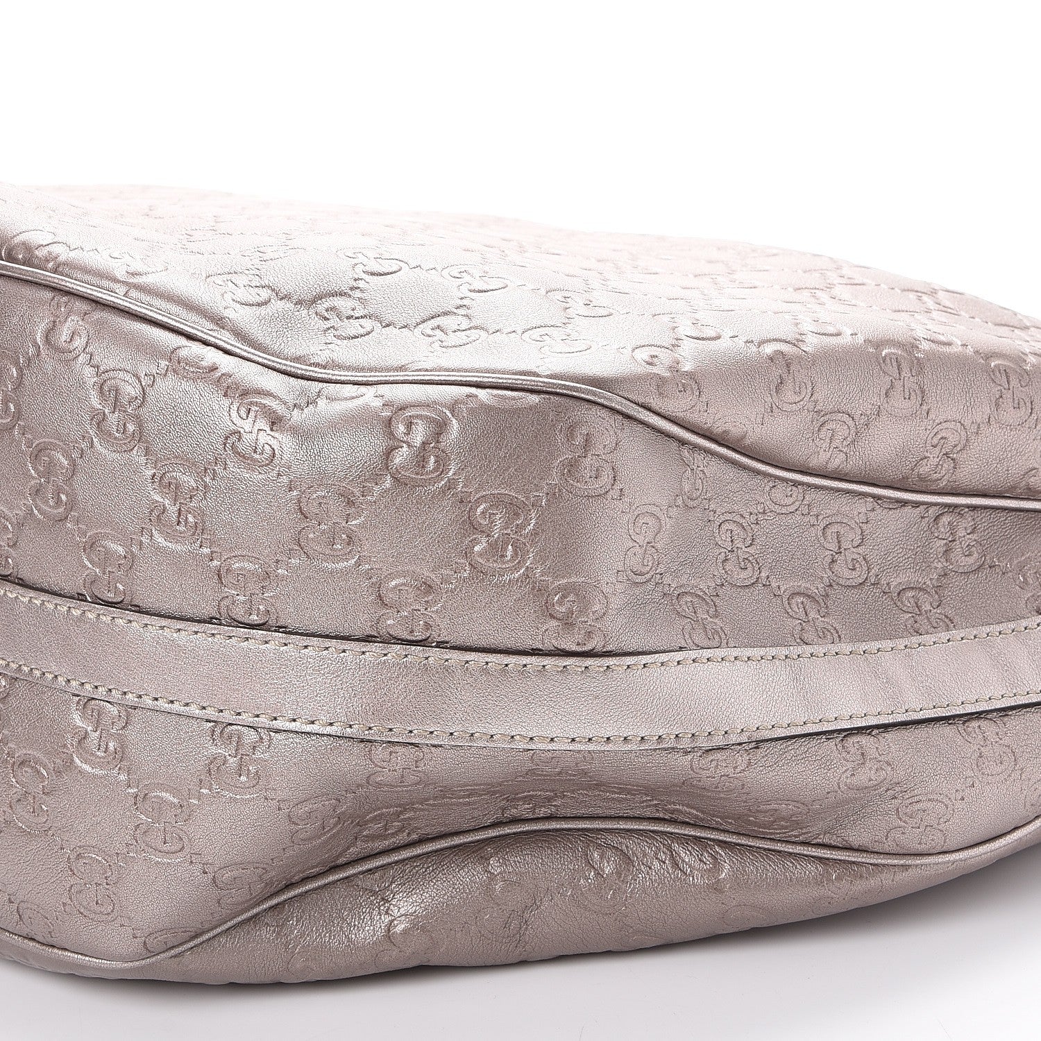 Gucci Metallic Guccissima Large GG Twins Hobo Mauve 8 of 9