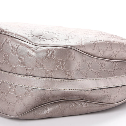 Gucci Metallic Guccissima Large GG Twins Hobo Mauve 8 of 9