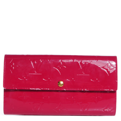 Louis Vuitton Vernis Sarah Wallet Rose Indien 1 of 7