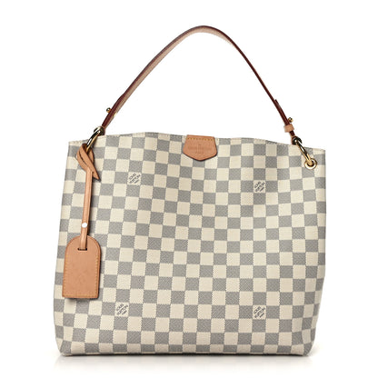 Louis Vuitton Damier Azur Graceful PM Rose Ballerine 1 of 9