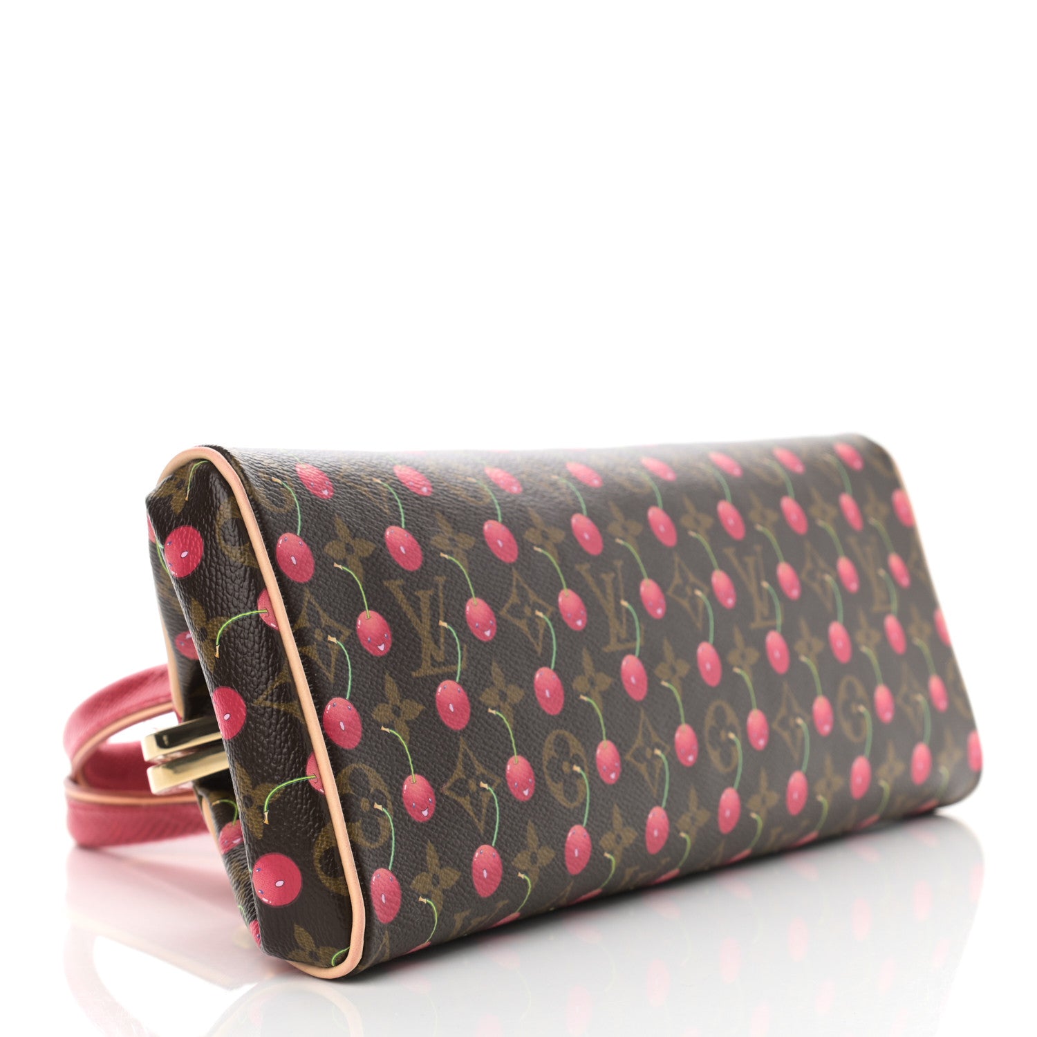 Louis Vuitton Monogram Cerises Lizard Sac Fermoir GM 4 of 10