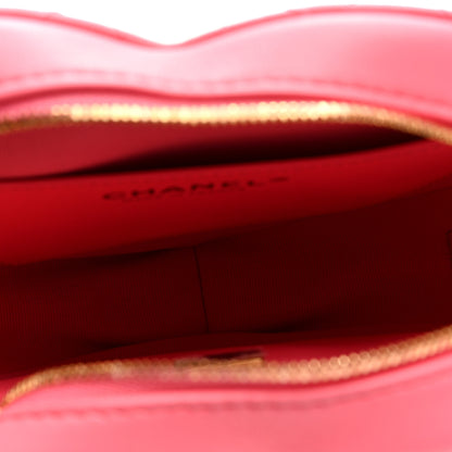 Chanel Lambskin Quilted CC In Love Heart Bag Pink 5 of 9