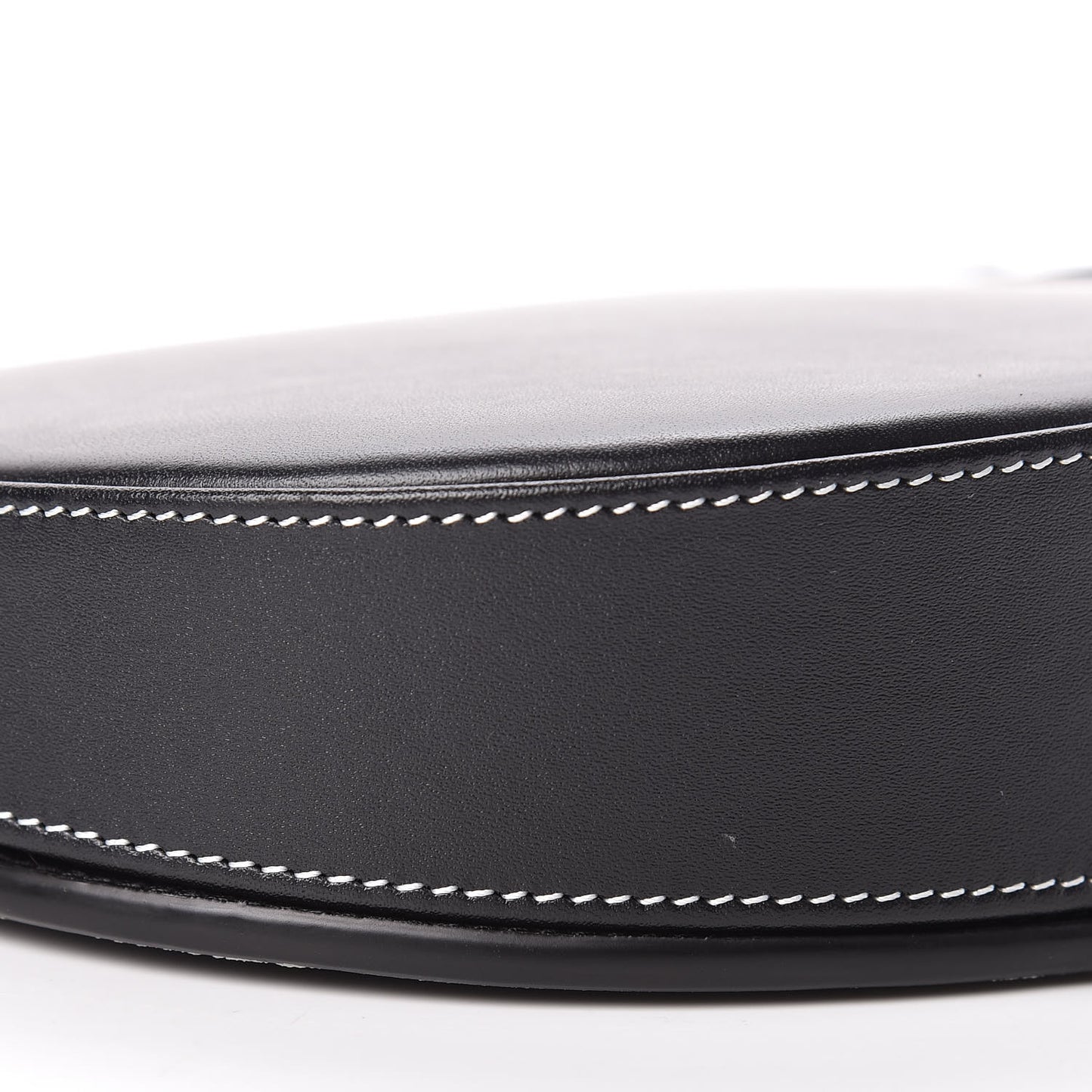Smooth Calfskin Mini Heel Shoulder Bag Black