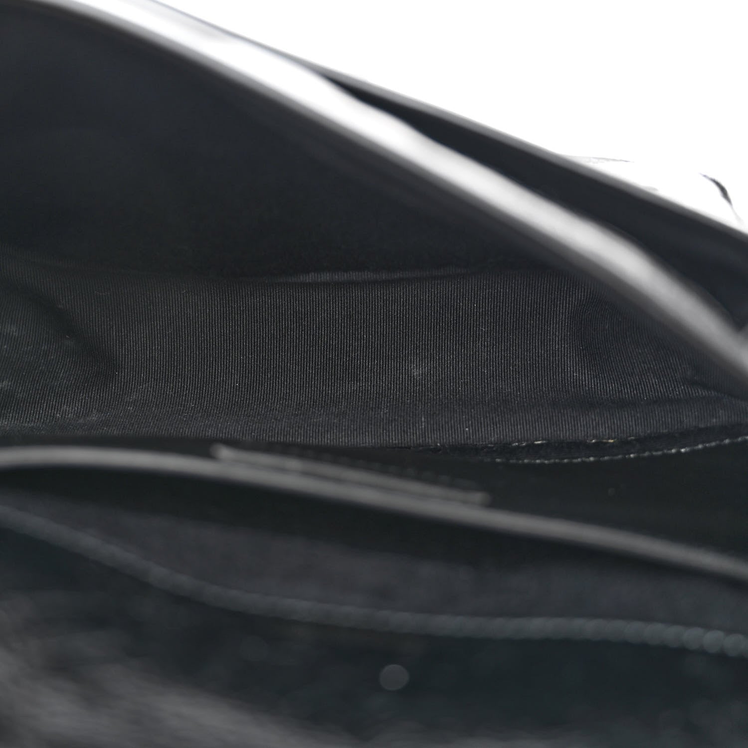 Saint Laurent Crinkled Calfskin Matelasse Monogram Baby Niki Chain Satchel Black 5 of 11