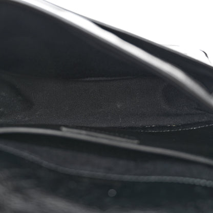 Saint Laurent Crinkled Calfskin Matelasse Monogram Baby Niki Chain Satchel Black 5 of 11