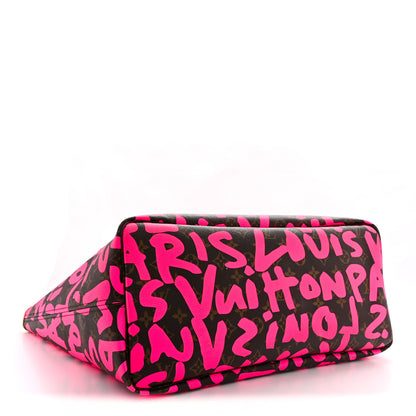 Louis Vuitton Monogram Graffiti Neverfull GM Fuchsia 4 of 13