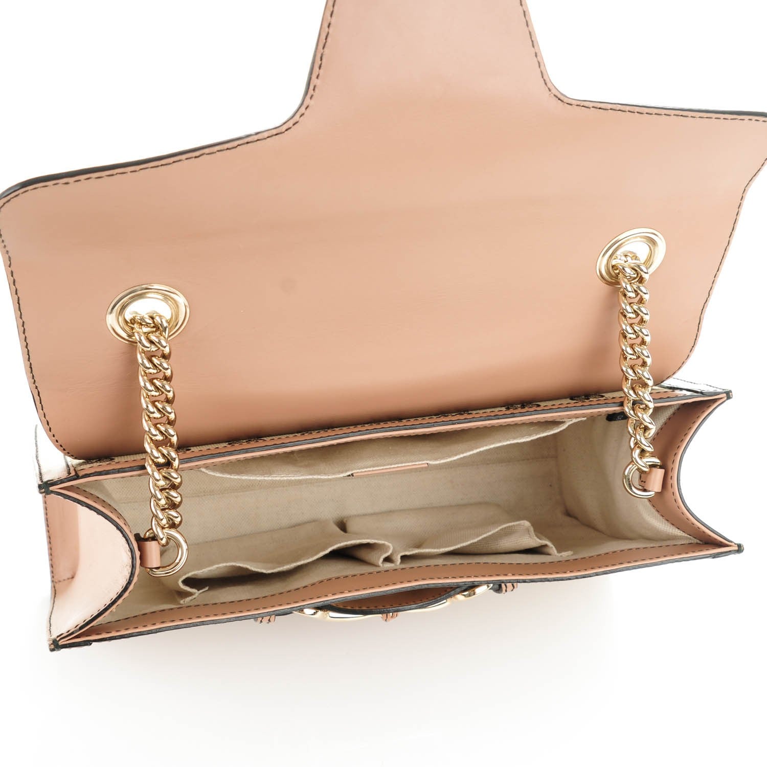 Gucci Monogram Medium Emily Chain Shoulder Bag Light Pink 5 of 8