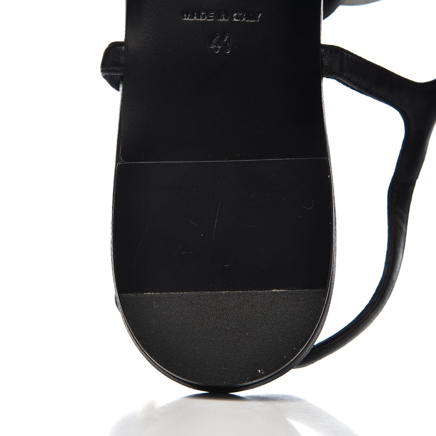 Lambskin Camellia Thong Sandals 41 Black White