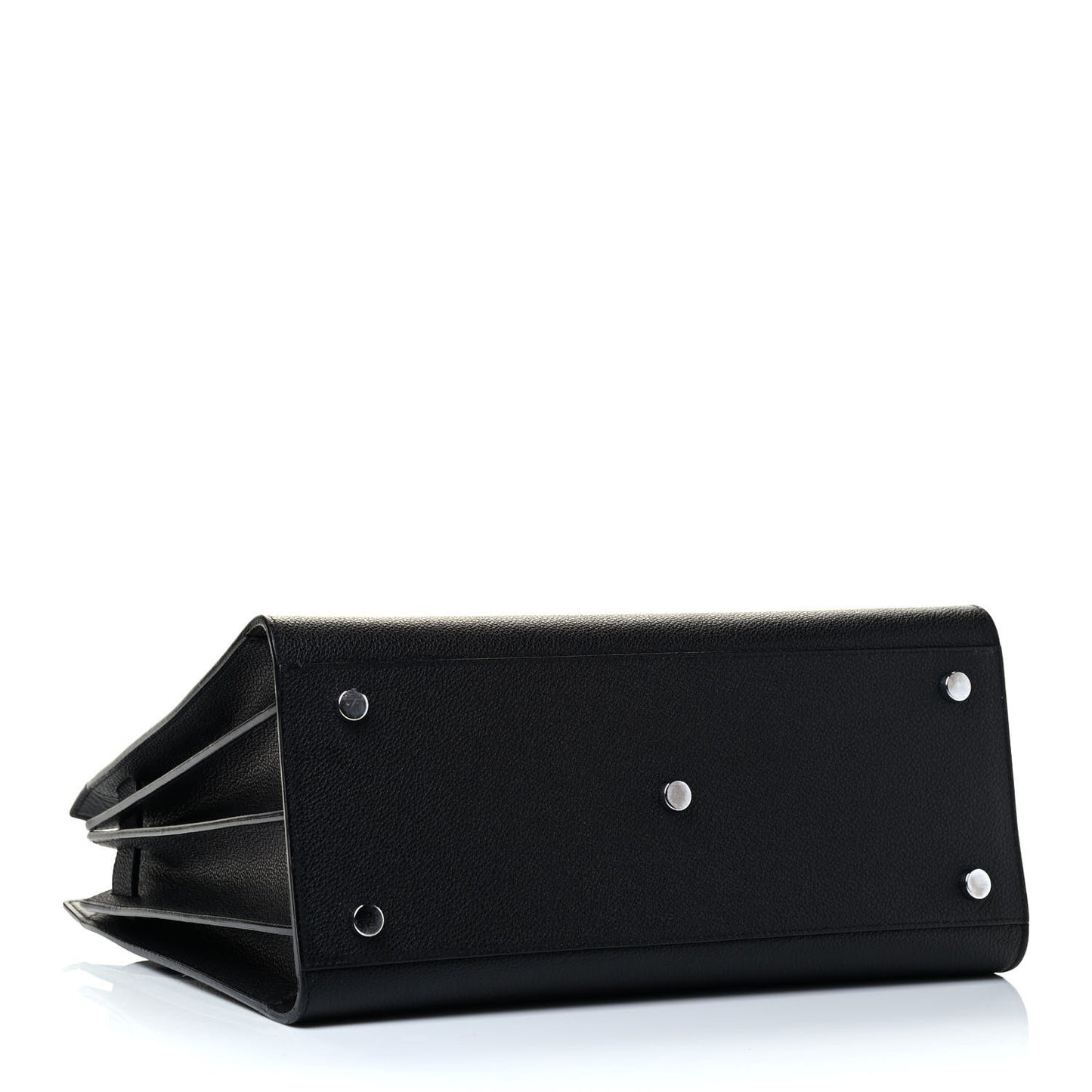 Grained Calfskin Small Sac De Jour Black