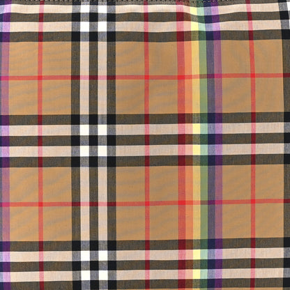 Burberry Vintage Rainbow Check Zip Pouch Antique Yellow 9 of 12