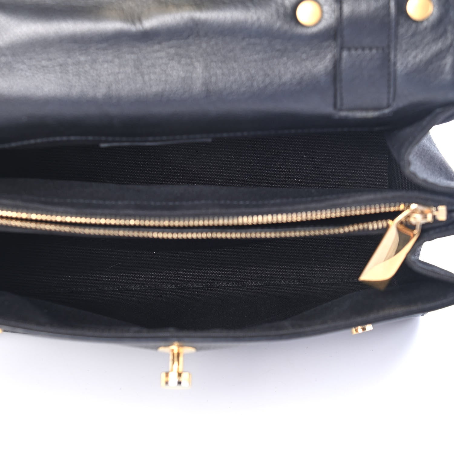 Saint Laurent Calfskin Canvas Small Muse Two Black 5 of 9