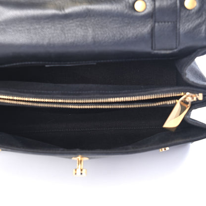Saint Laurent Calfskin Canvas Small Muse Two Black 5 of 9