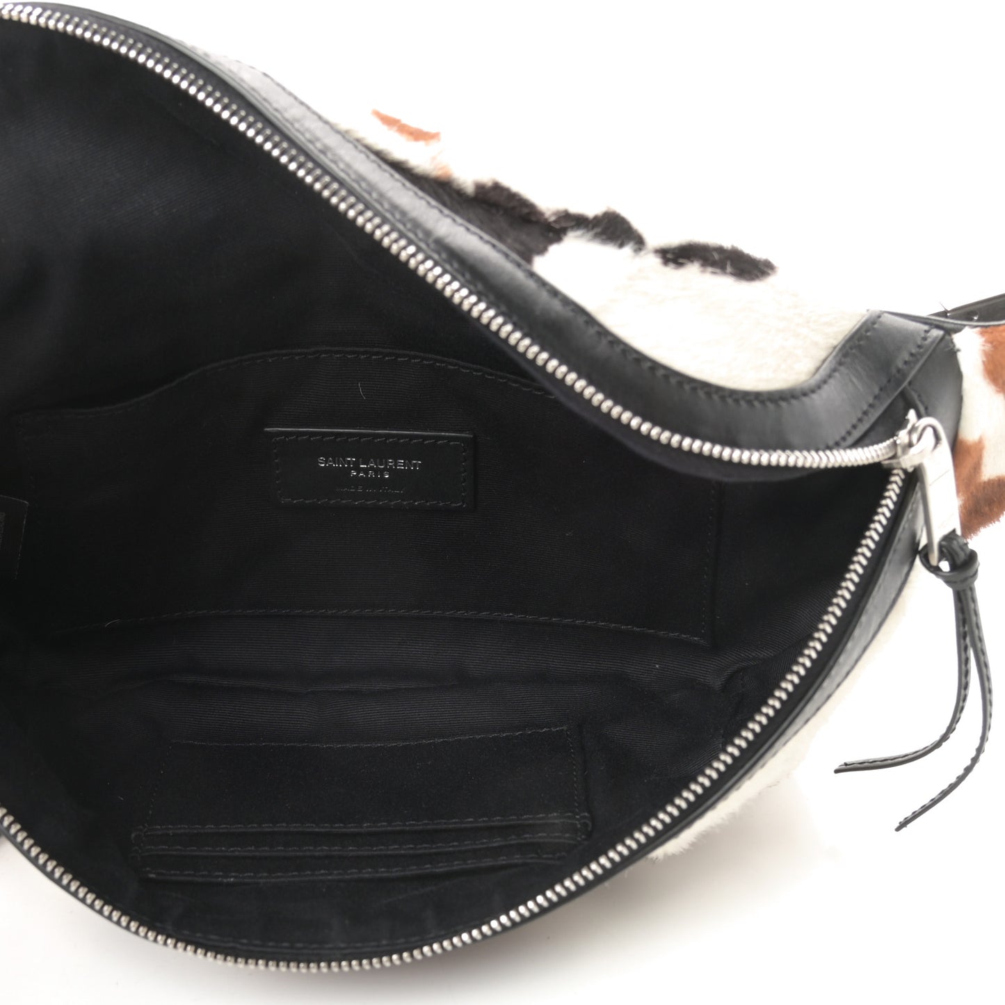 Calfskin Calf Hair Pony Belt Bag Multicolor