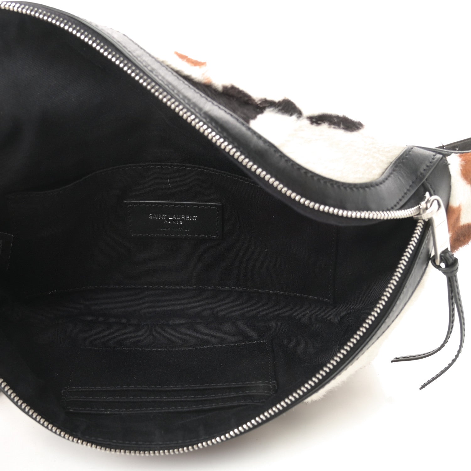 Saint Laurent Calfskin Calf Hair Pony Belt Bag Multicolor 5 of 12