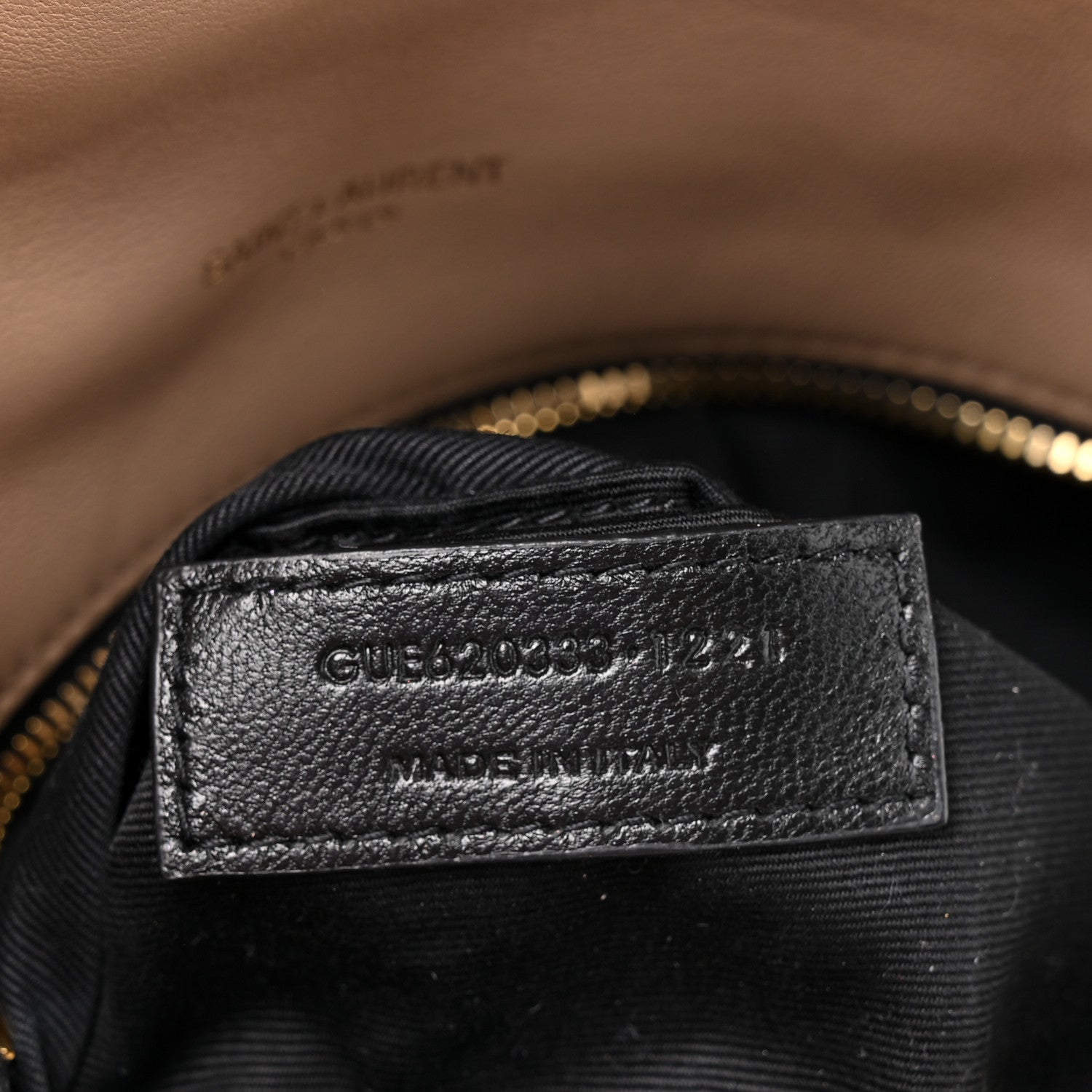 Saint Laurent Lambskin Quilted Toy Loulou Puffer Monogram Chain Satchel Nude Powder 6 of 13