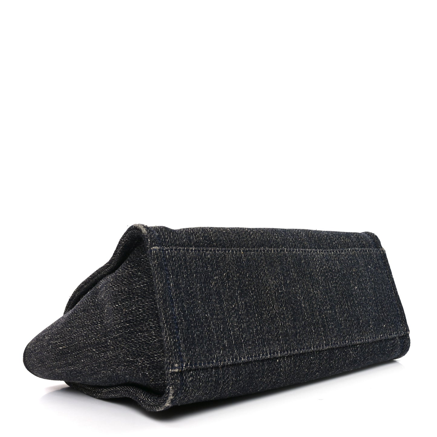 Denim Small Deauville Tote Dark Blue White Blue White