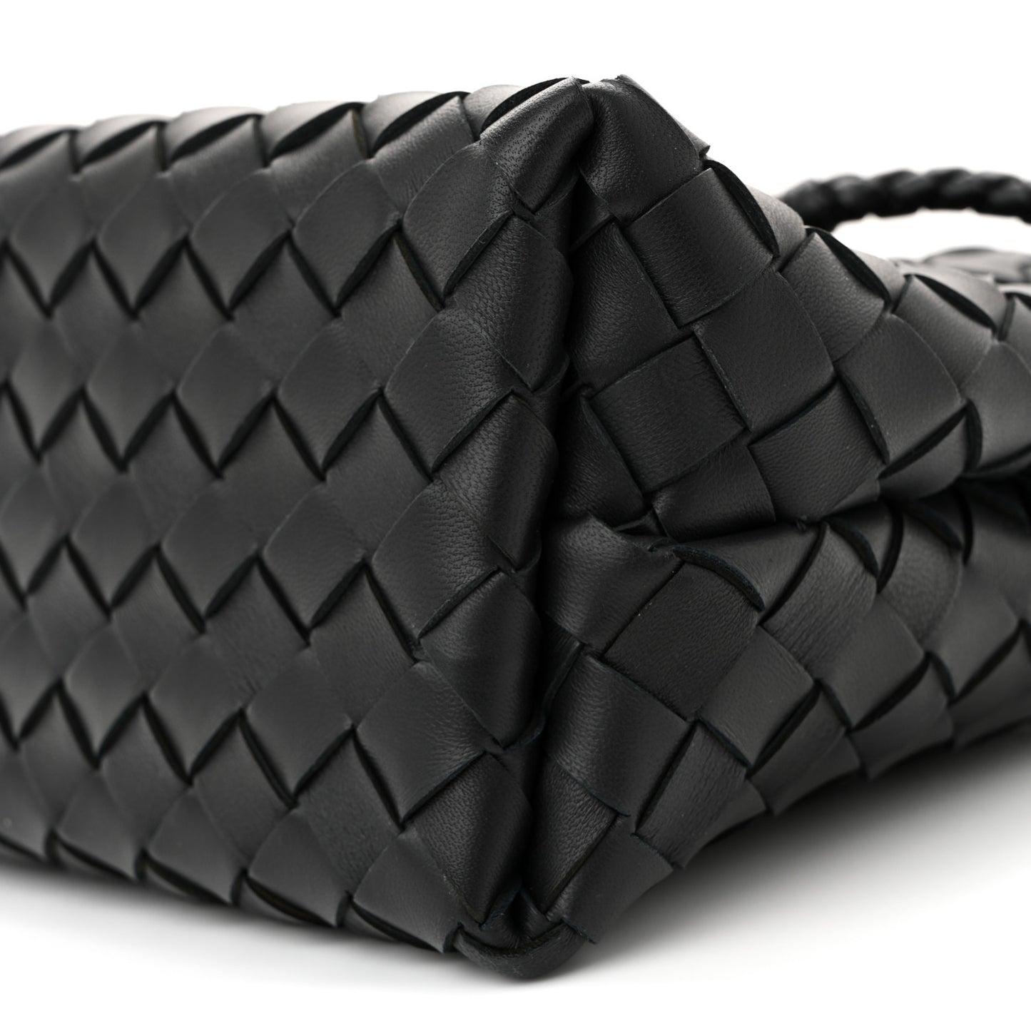 Nappa Intrecciato Small Andiamo Shoulder Bag Black Black