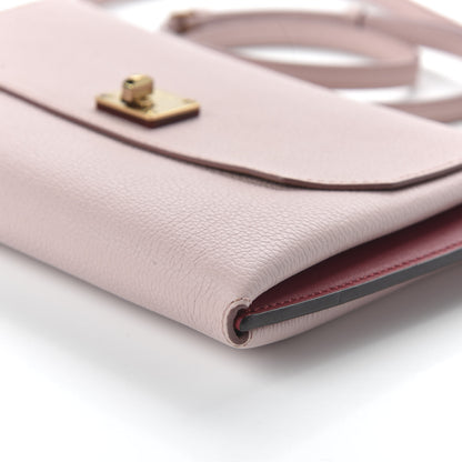 MCM Grained Calfskin Small Milla Clutch Pale Mauve 7 of 9