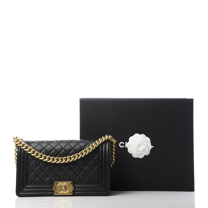 Chanel Caviar Quilted Medium Boy Flap Black 10 of 10