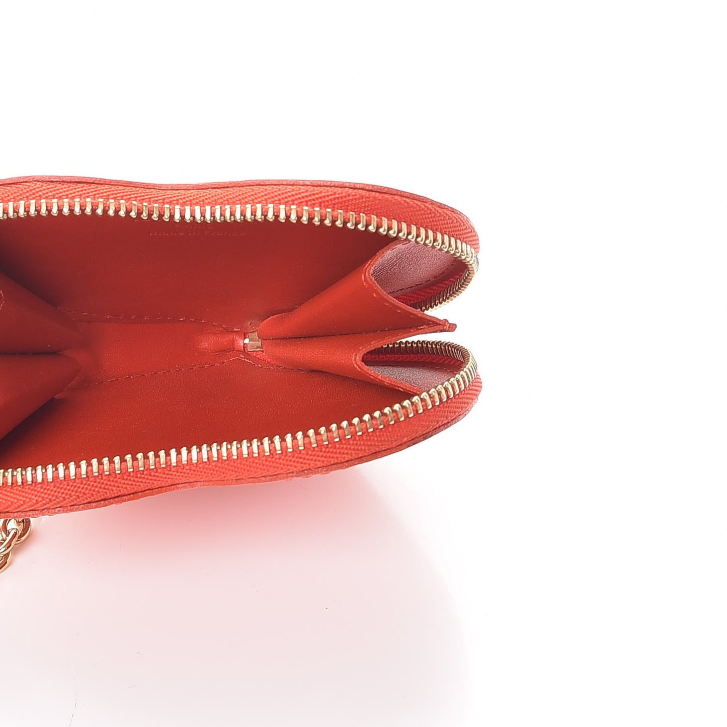 Vernis Heart Coin Purse Orange Sunset