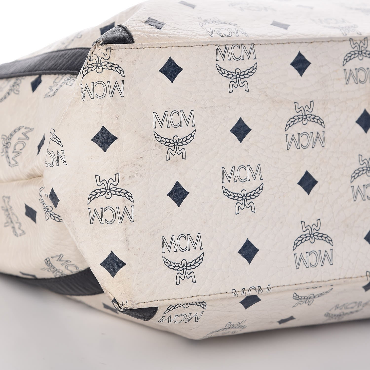 MCM Visetos Medium Tote White 21 of 23