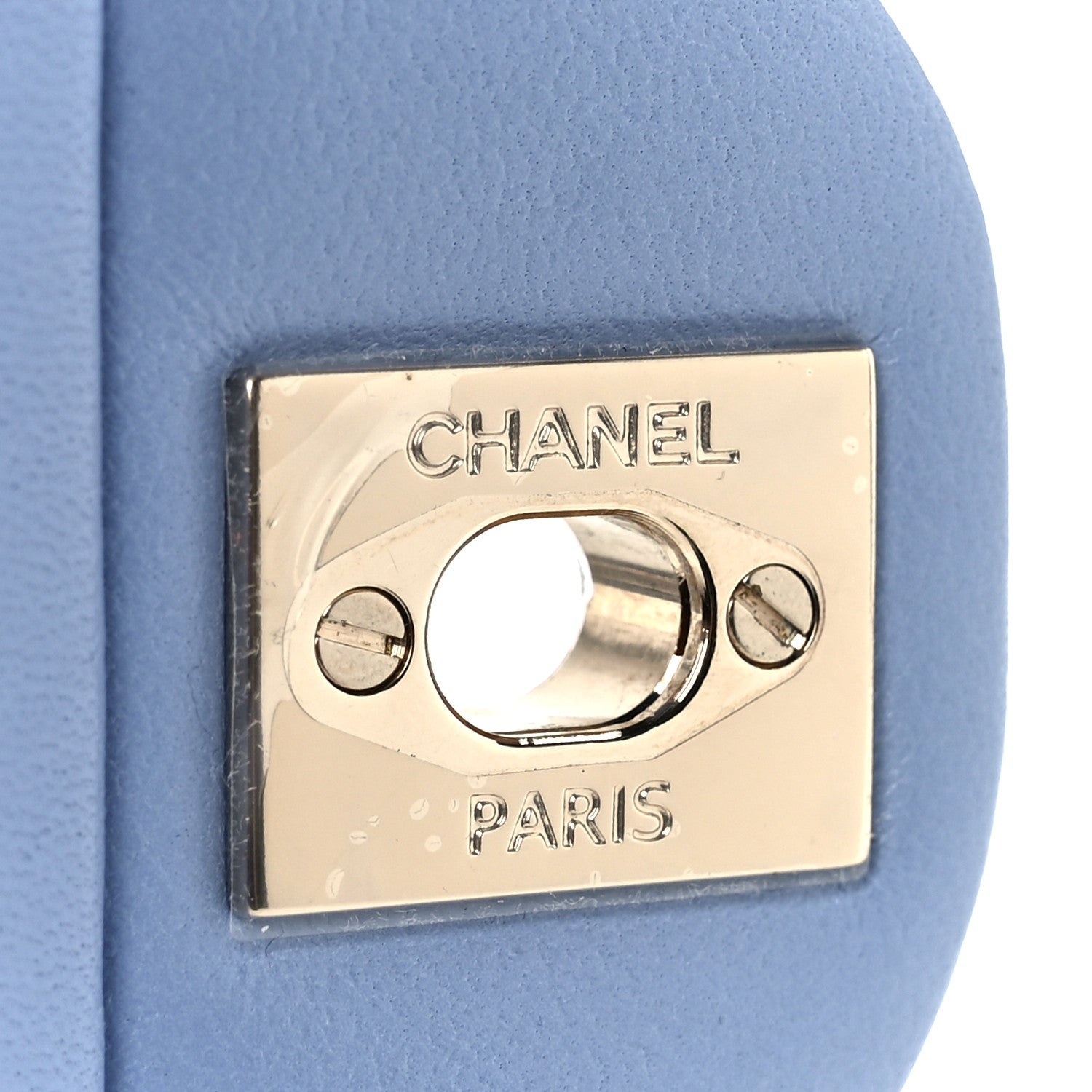 Chanel Lambskin Quilted Mini Rectangular Flap Light Blue 7 of 11
