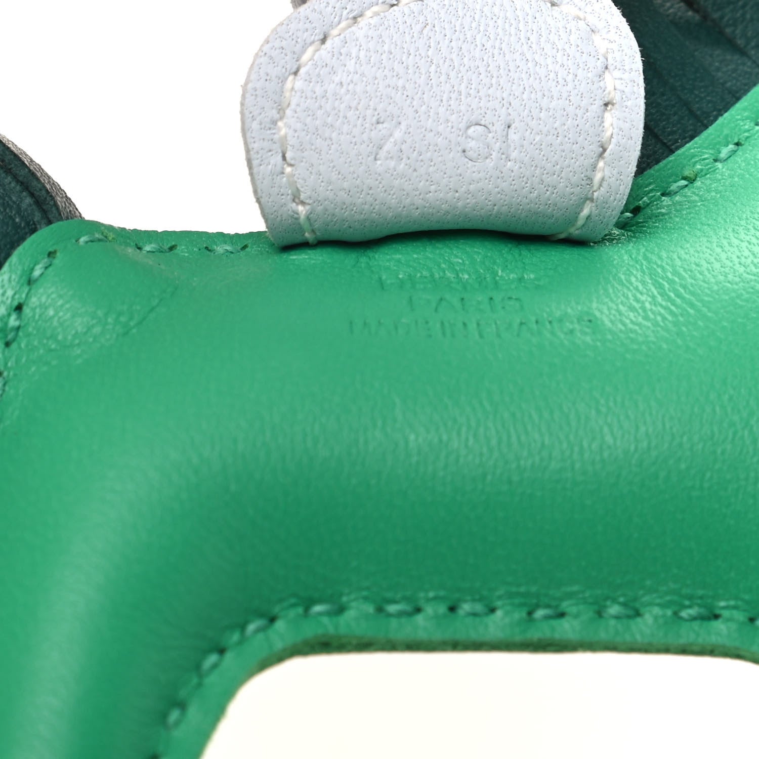 Hermes Milo Lambskin Grigri Rodeo Horse Bag Charm PM Menthe Malachite Brume 4 of 5