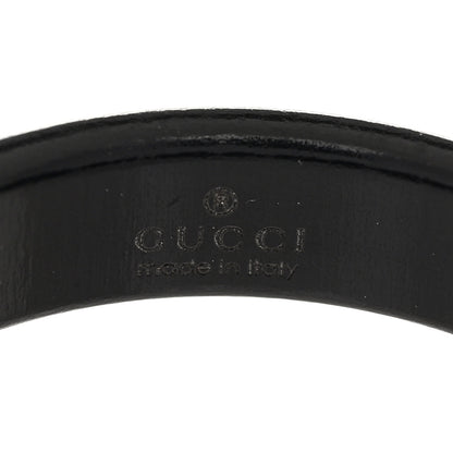 Gucci 18K Yellow Gold Synthetic Corundum Icon Ring 53 6.25 Black 4 of 5
