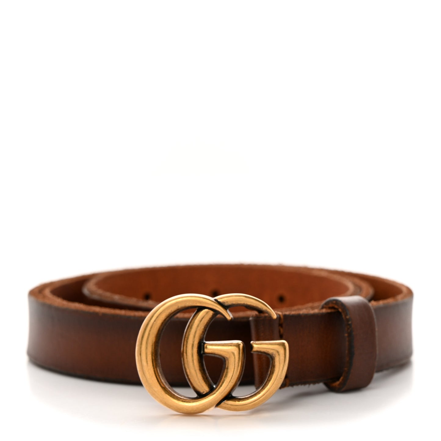Faded Calfskin Double G 20mm Belt 80 32 Cuir