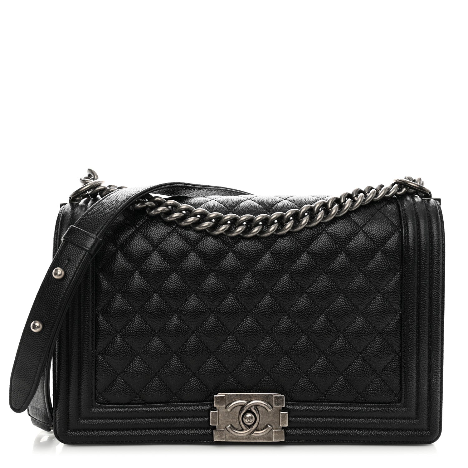 Chanel Caviar Quilted New Medium Boy Flap Black 1 of 10