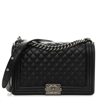 Chanel Caviar Quilted New Medium Boy Flap Black 1 of 10