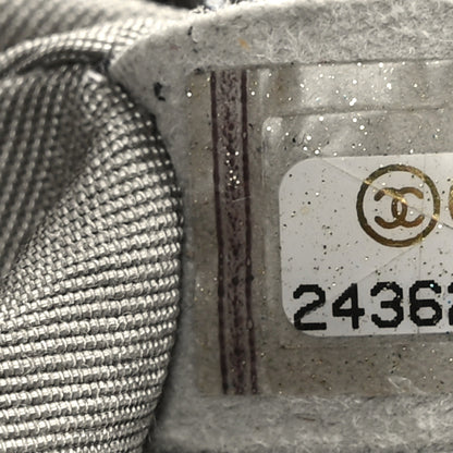 Chanel Cracked Metallic Calfskin Quilted Medium Boy Flap Dark Silver 7 of 9