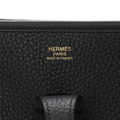 Hermes Taurillon Clemence Evelyne III PM Black 6 of 11