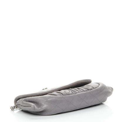Chanel Lambskin Half Moon Wallet On Chain WOC Blue 4 of 8