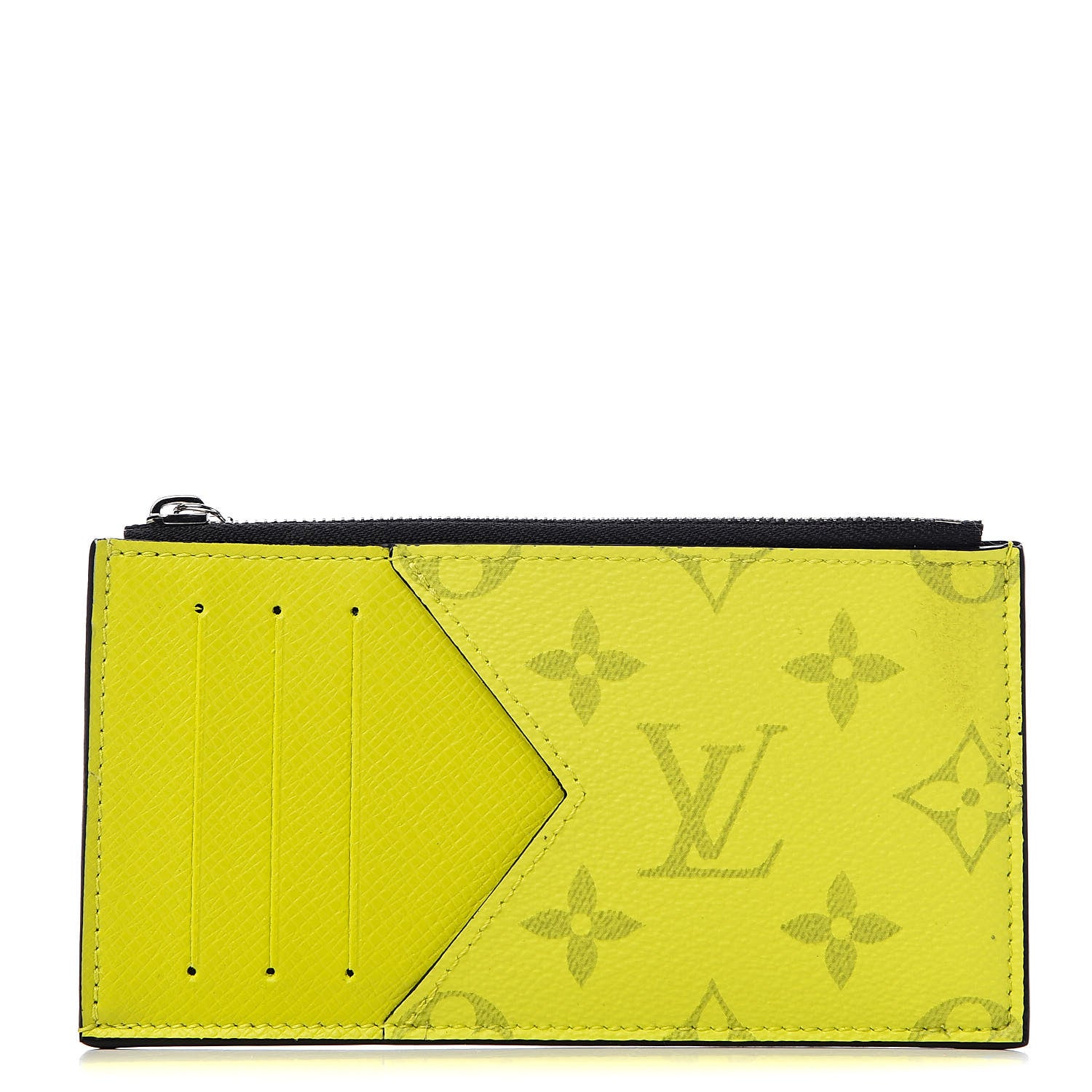 Louis Vuitton Monogram Taiga Coin Card Holder Yellow 1 of 7