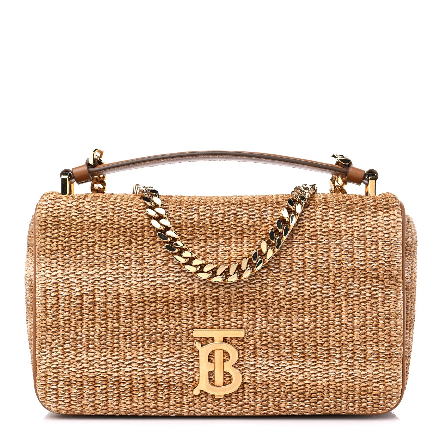 Burberry Raffia Small Lola Bag Natural 1 of 8