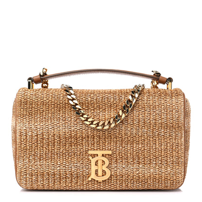 Burberry Raffia Small Lola Bag Natural 1 of 8