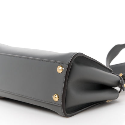 Fendi Vitello Seta Chenille FF Mini Peekaboo Iconic Satchel Anthracite Asfalto 11 of 11